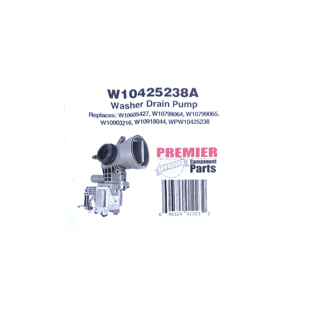 Premier Part W10425238 Washer Drain Pump Replacement for Whirlpool