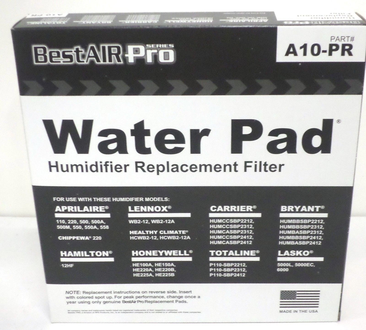 A10 #10 for Aprilaire 110 220 500 550 Water Panel Filter Humidifier Pad