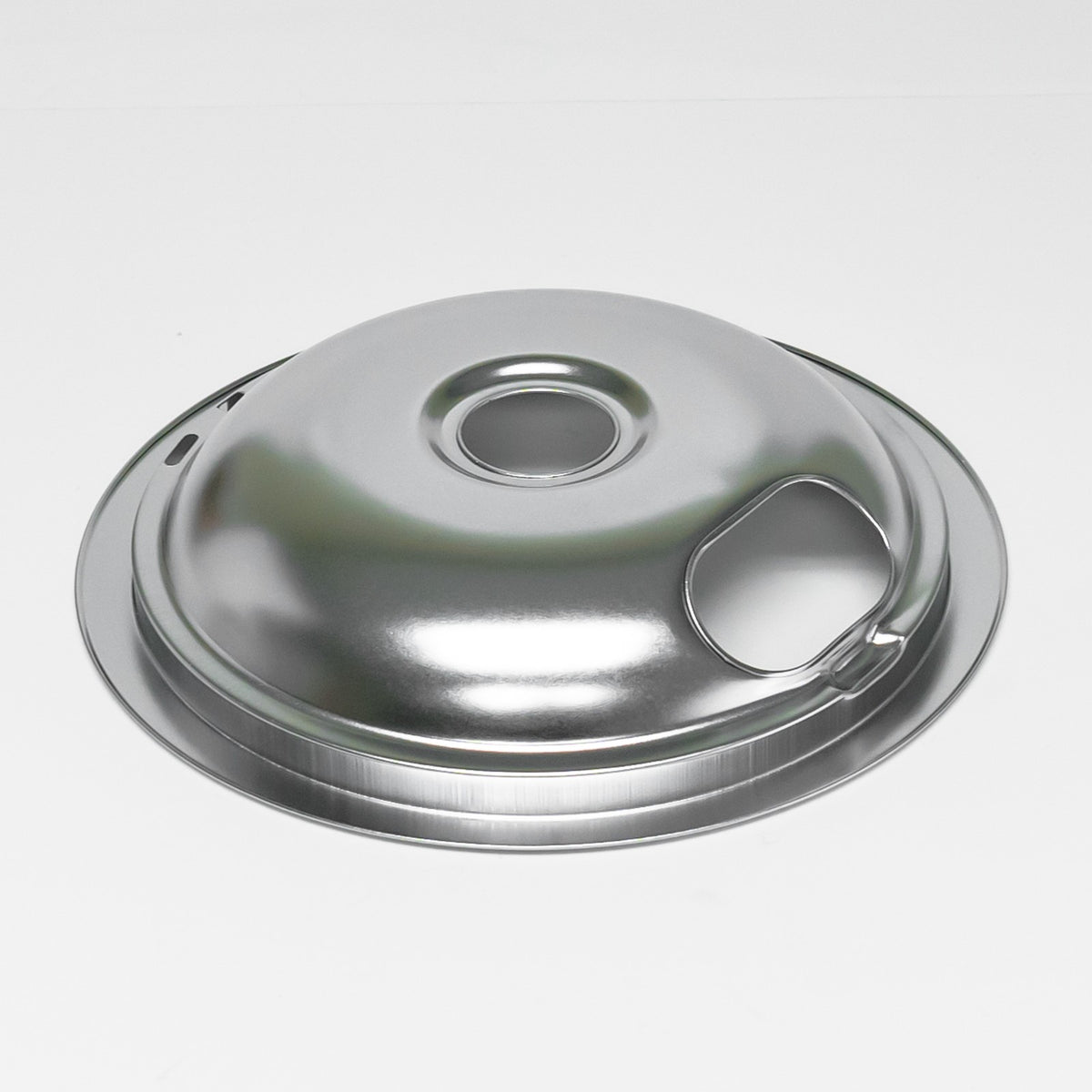 Choice Part W10196405 8" Chrome Stove Drip Pan Bowl for Whirlpool Range