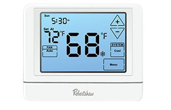 Robertshaw RS9110T Programmable Wall Thermostat 1 Heat 1 Cool Touchscreen