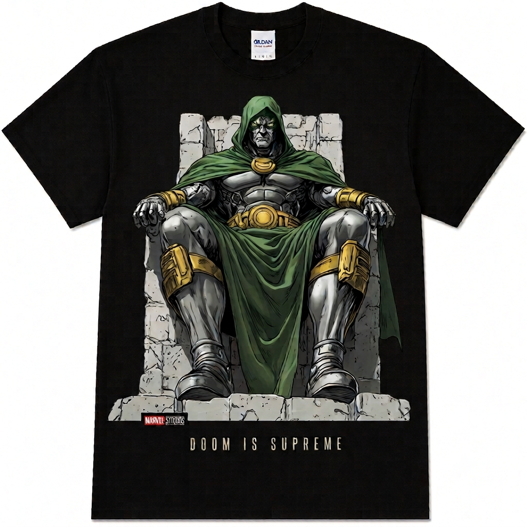 Comfort Colors Marvel Comics Dr. Doom T-Shirt, Supervillain Shirts, Unisex Classic Dr. Doom Tee