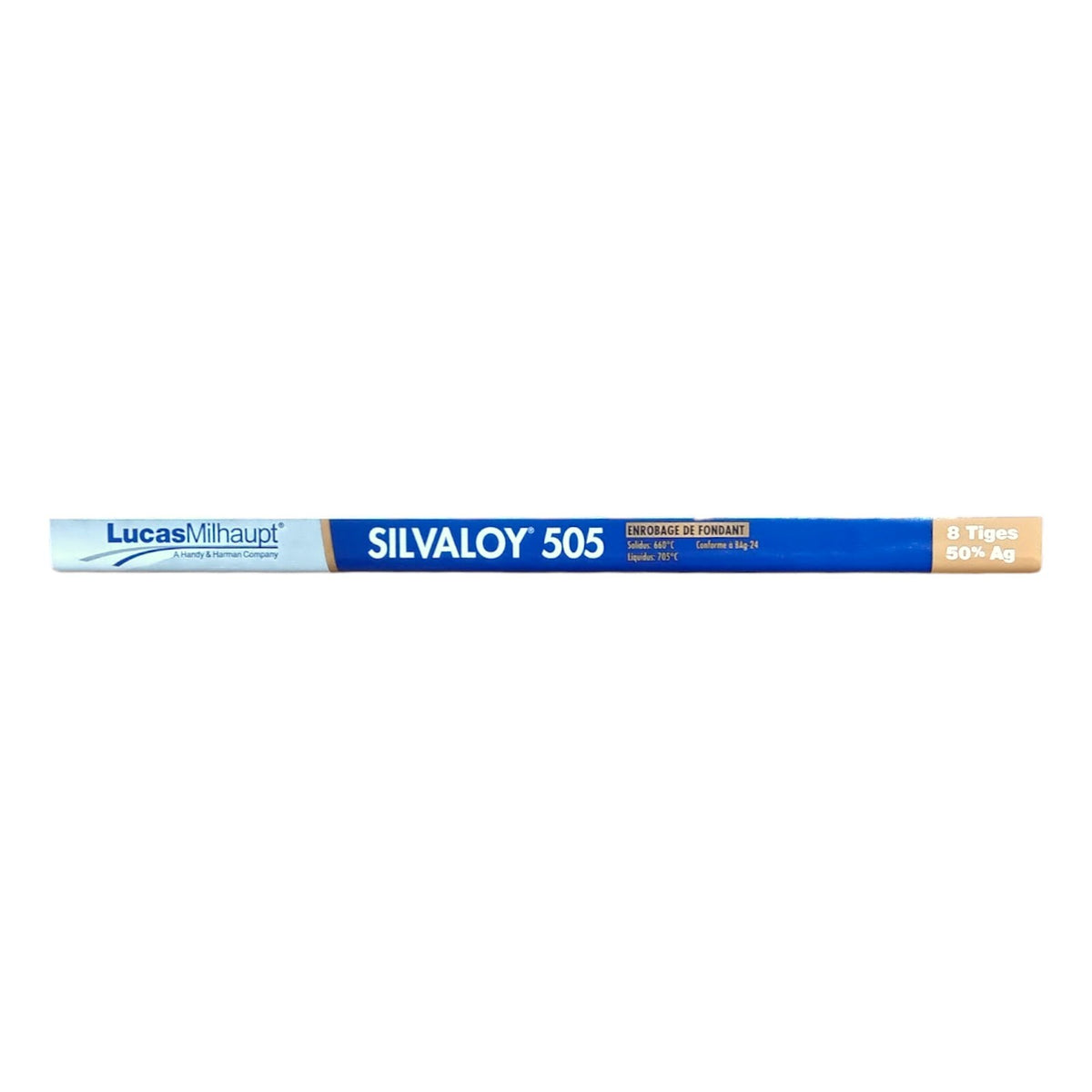 Lucas Milhaupt Silvaloy 505 8 Flux Coated Rods 50% Silver Solder Sticks