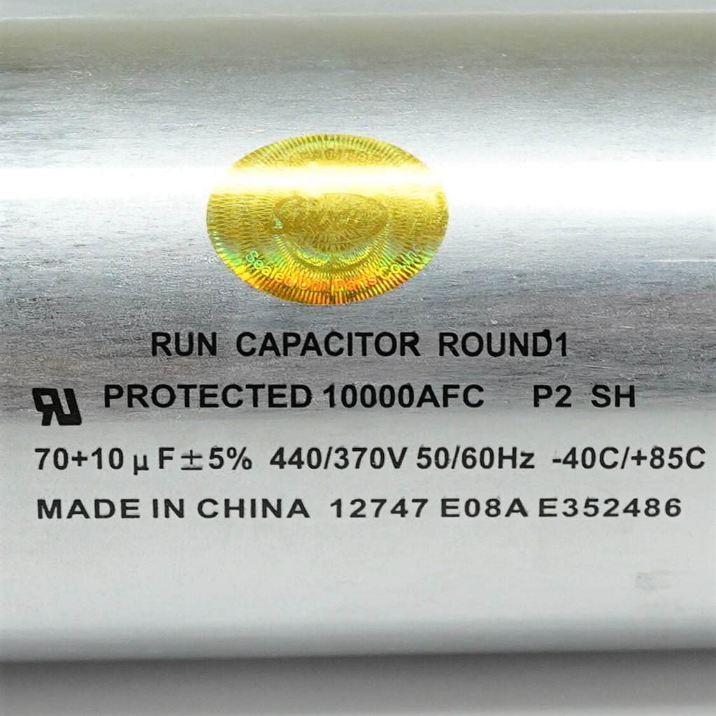 Air Conditioning HVAC Round Dual Motor Run Capacitor 70 + 10 MFD 440 Volt