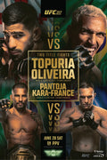 UFC 317 Topuria vs. Oliveira 12x18 - Poster | Canvas Wall Art Print