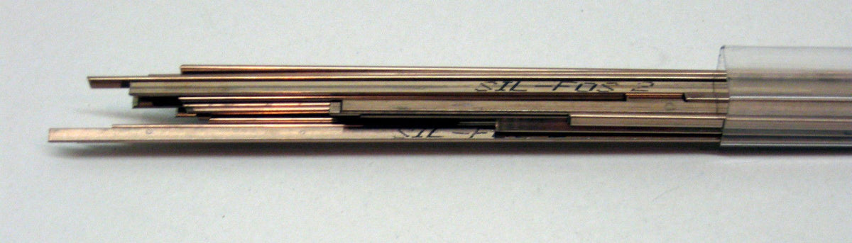 95030 Lucas Milhaupt Sil Fos Silvaloy 2% Silver 28 Rods 1 Pound Solder
