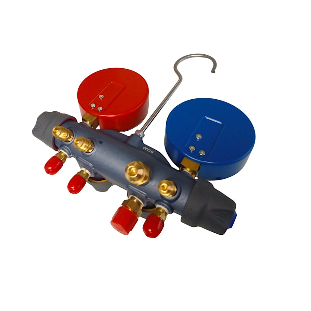 Yellow Jacket 49974 A2L 4-Valve Titan Charging Manifold for R32/454B/410A