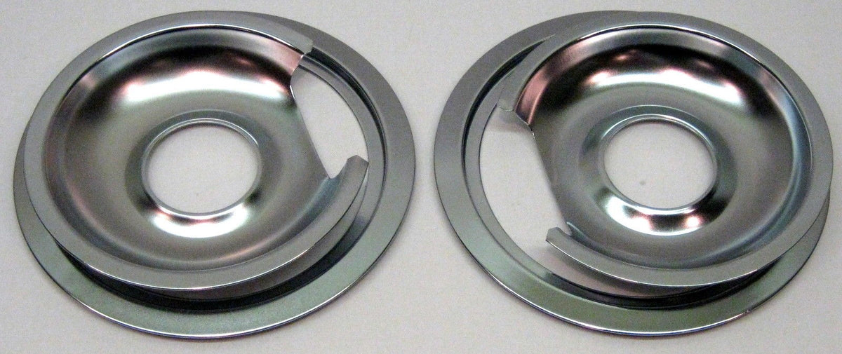 Drip Pans & Rings Set for Vintage GE and Hotpoint Ranges 2/6" & 2/8"