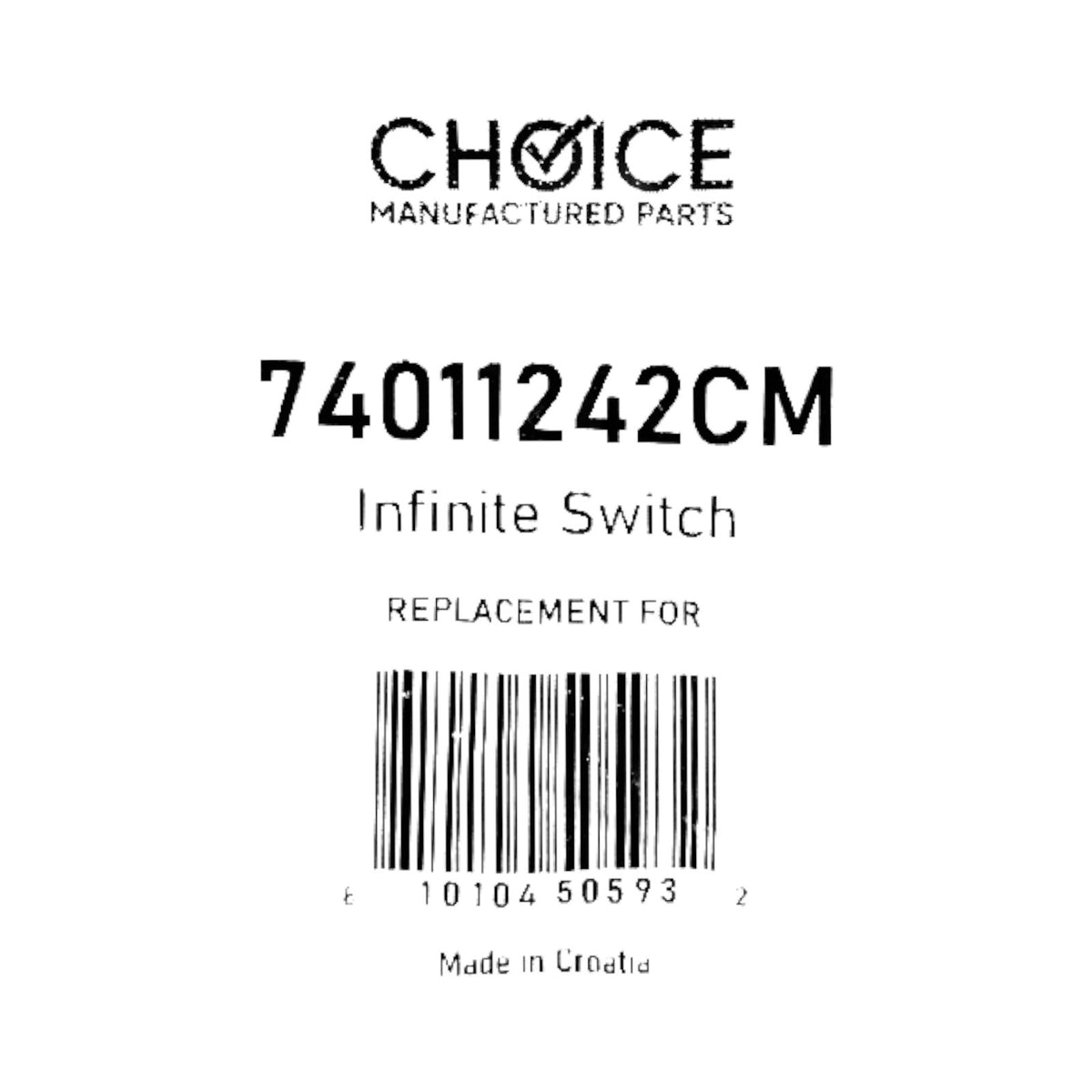 Choice Part 74011242 Burner Switch Control for Maytag Jenn Air Electric Range