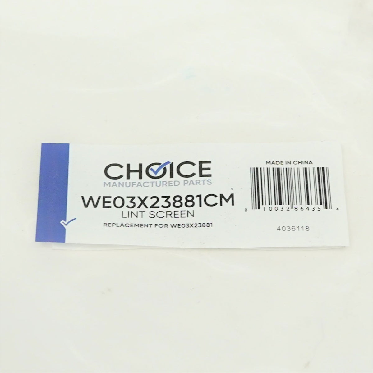Choice Parts WE03X23881 for GE Dryer Lint Screen Filter