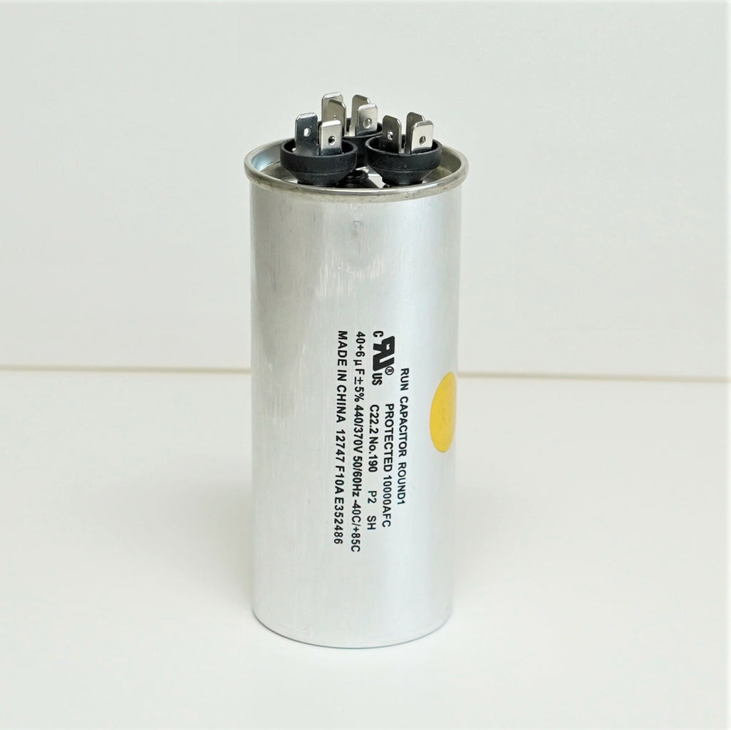 Supco CD40+6X440R HVAC Motor Round Dual Run Capacitor 40 + 6 MFD 440 Volts