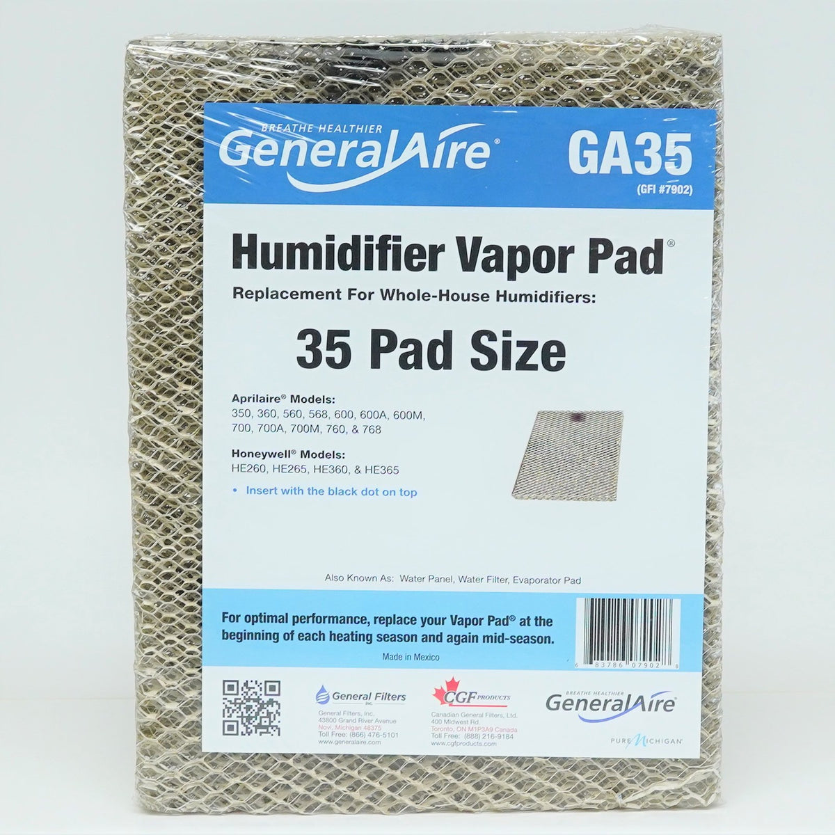 35-2 2PAK #35 for Aprilaire A35 Humidifier Water Panel Pad Filter