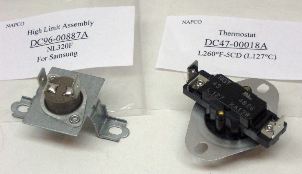 Dryer Thermal Fuse Thermostat PAK DC47-00018A DC96-00887A for Samsung