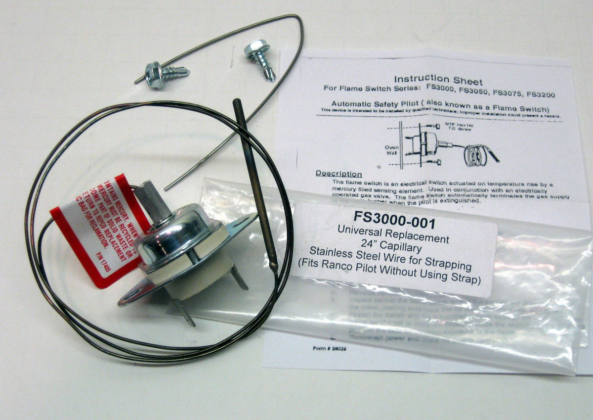 FS3000-001 Gas Oven Flame Switch for Ranco Wilco LF2 Harper 6310S0020 6310S0010