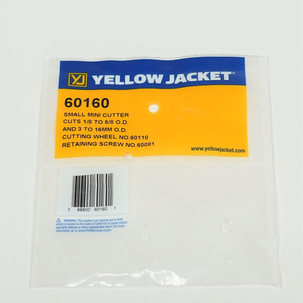 Yellow Jacket 60160 Heavy Duty Small Mini Tube Cutter 1/8" to 5/8"