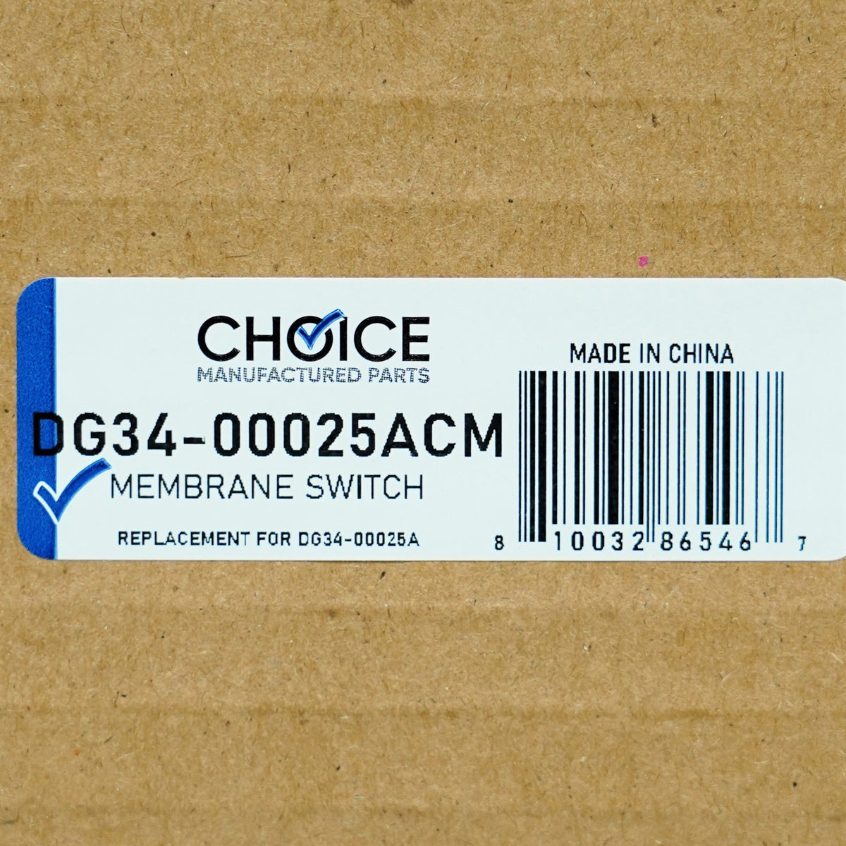 Choice Parts DG34-00025A for Samsung Range Oven Membrane Switch Touchpad