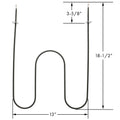 B1551 for Whirlpool W10201551 Broil Element Electric Range Oven Unit Upper