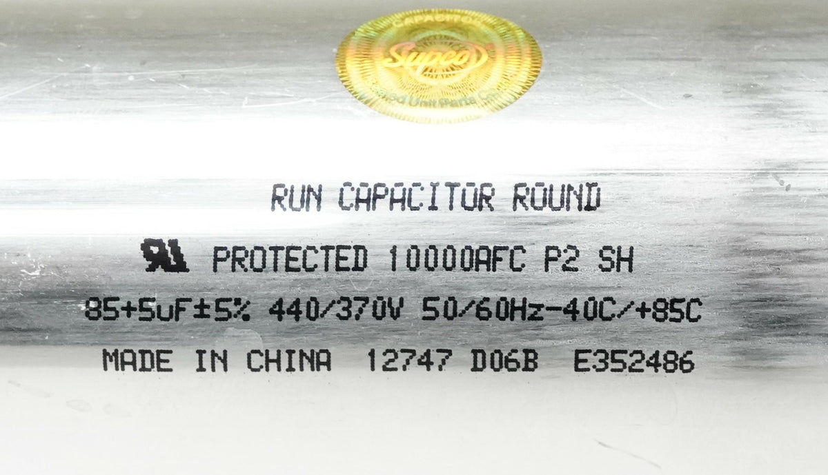 Air Conditioning HVAC Round Dual Motor Run Capacitor 85 + 5 MFD 440 Volt