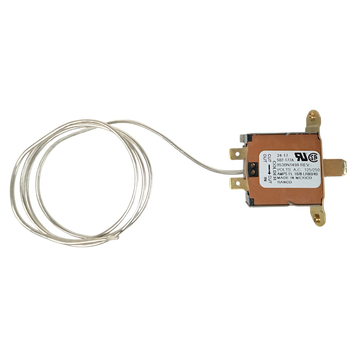 Robertshaw 9530N1498 Cold Control Thermostat Beverage Air 502-177A 502-293B