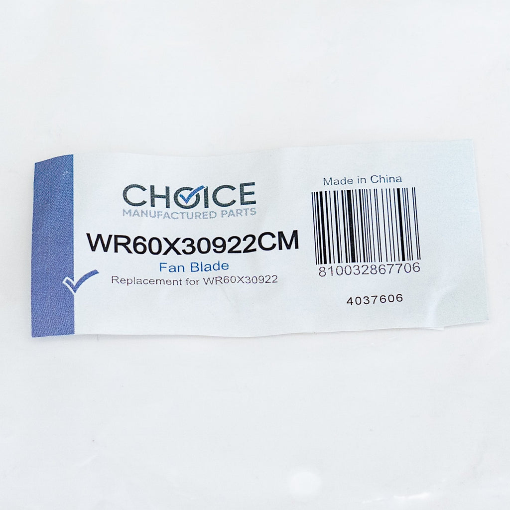 Choice WR60X30922 Refrigerator Evaporator Fan Blade for GE