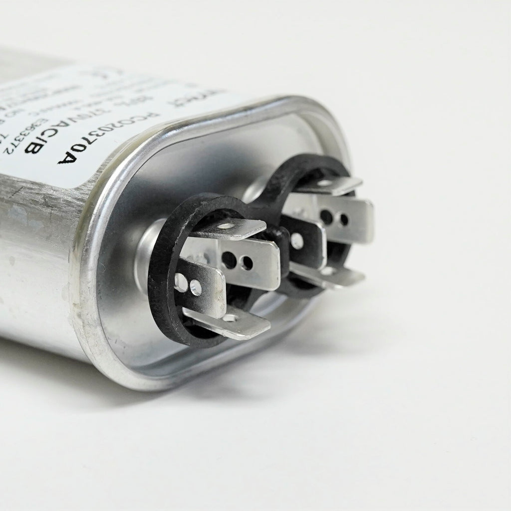 USA Run Capacitor 20 mfd (uf) 370 Volt Oval American Made PartsConnect PCO20370A