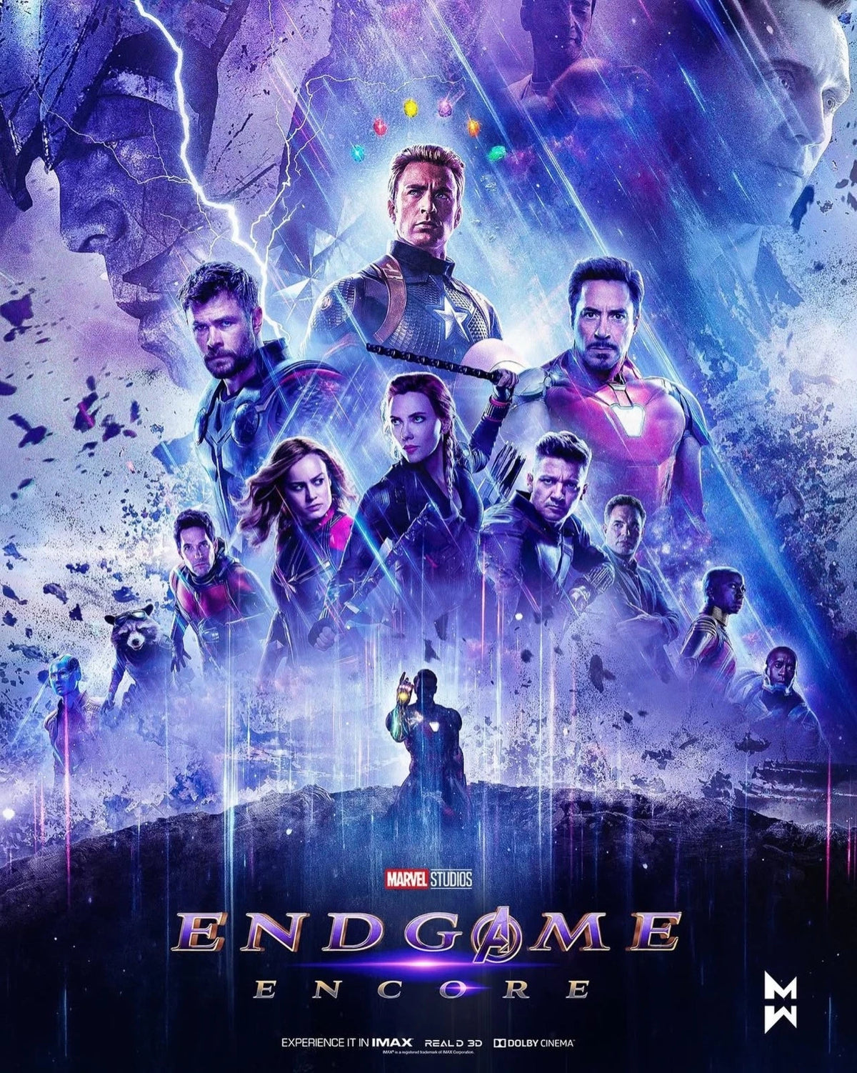 Avengers Endgame Encore Marvel Superhero Movie - Poster | Canvas Wall Art Print