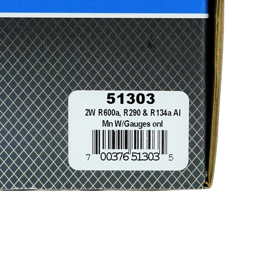 Mastercool 51303 HVAC Refrigeration Aluminum Charging Manifold R600a R290 R134a