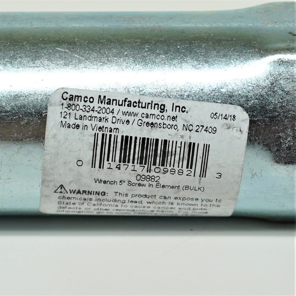 Camco 09882 Water Heater Screw In Element 5" Wrench Zinc-plated metal
