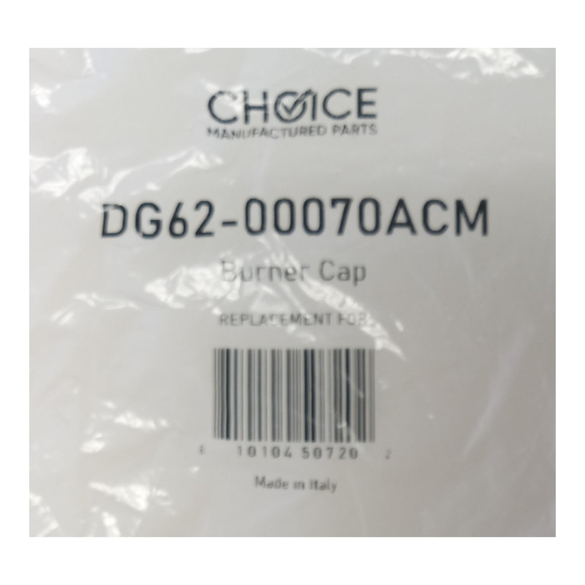 Choice DG62-00070A Gas Range Burner Cap Medium for Samsung Stove