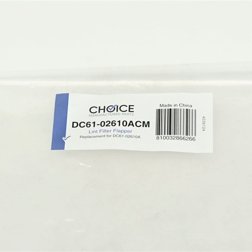 Choice Parts DC61-02610A for Samsung Dryer Lint Filter U Case Flapper