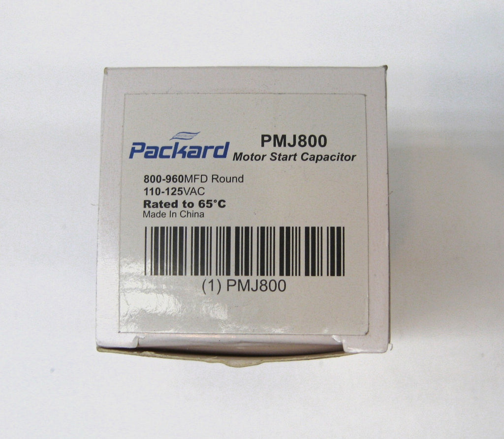 Packard PMJ800 Motor Start Capacitor. 800-960 MFD UF / 110-125 VAC