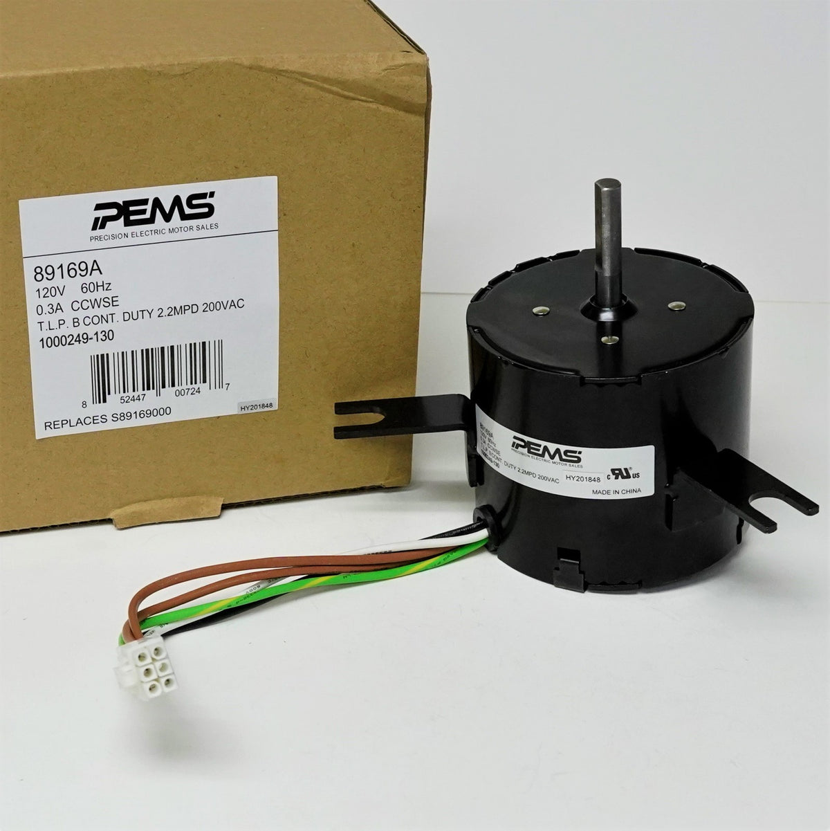 Motor for Broan Nutone Bath Vent Fan 89169 S89169000