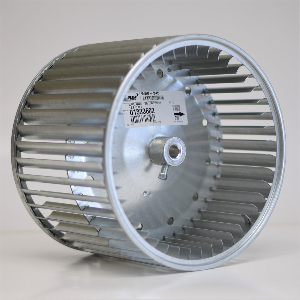 013336-02 Lau DD9-7A Blower Wheel Squirrel Cage 9-1/2" x 7-1/8" x 1/2" CW