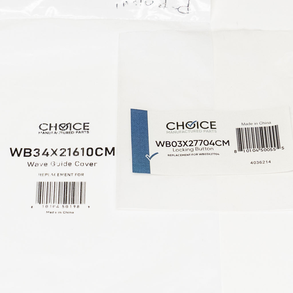 Choice Part WB34X21610 Microwave Wave Guide Cover with Locking Button for GE
