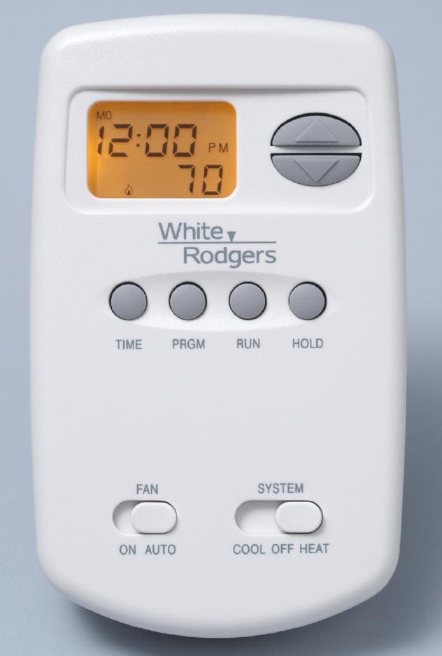 1E78-151 White Rodgers Wall Thermostat 24V Millivolt Battery Programmable 5+2