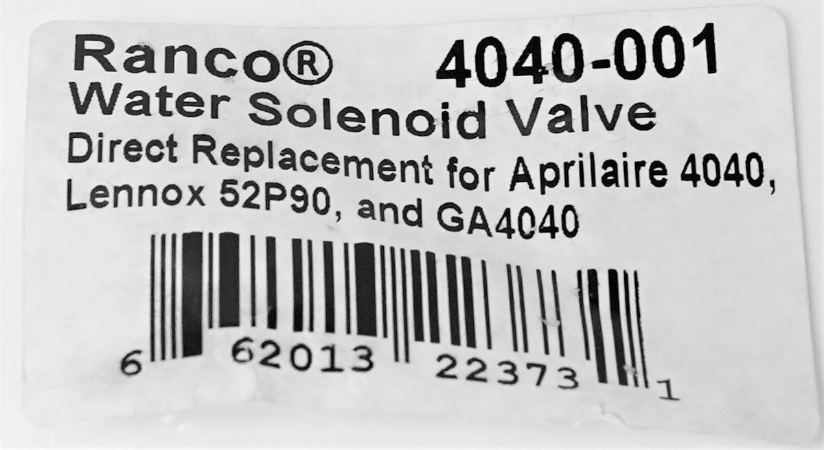 4040 Water Solenoid Valve for Aprilaire