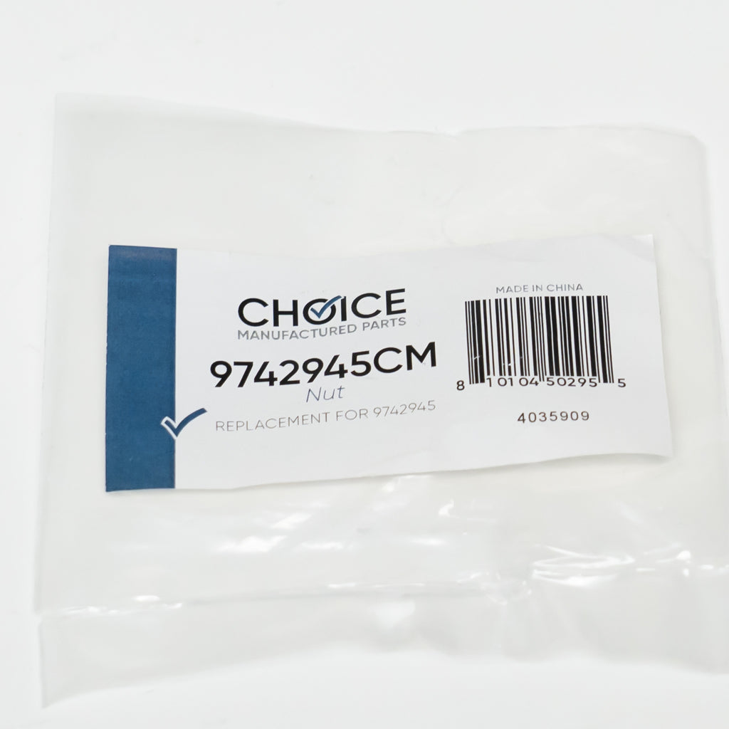 CMP 9742945 Dishwasher Wash Arm Retainer Nut Screw for Whirlpool WP8268873