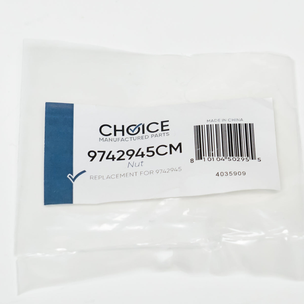 CMP 9742945 Dishwasher Wash Arm Retainer Nut Screw for Whirlpool WP8268873