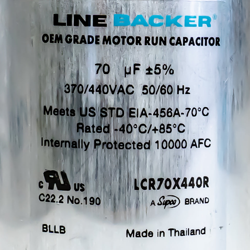 Supco Capacitor Round Run 70 uf mfd 370/440 Volts for HVAC Motors