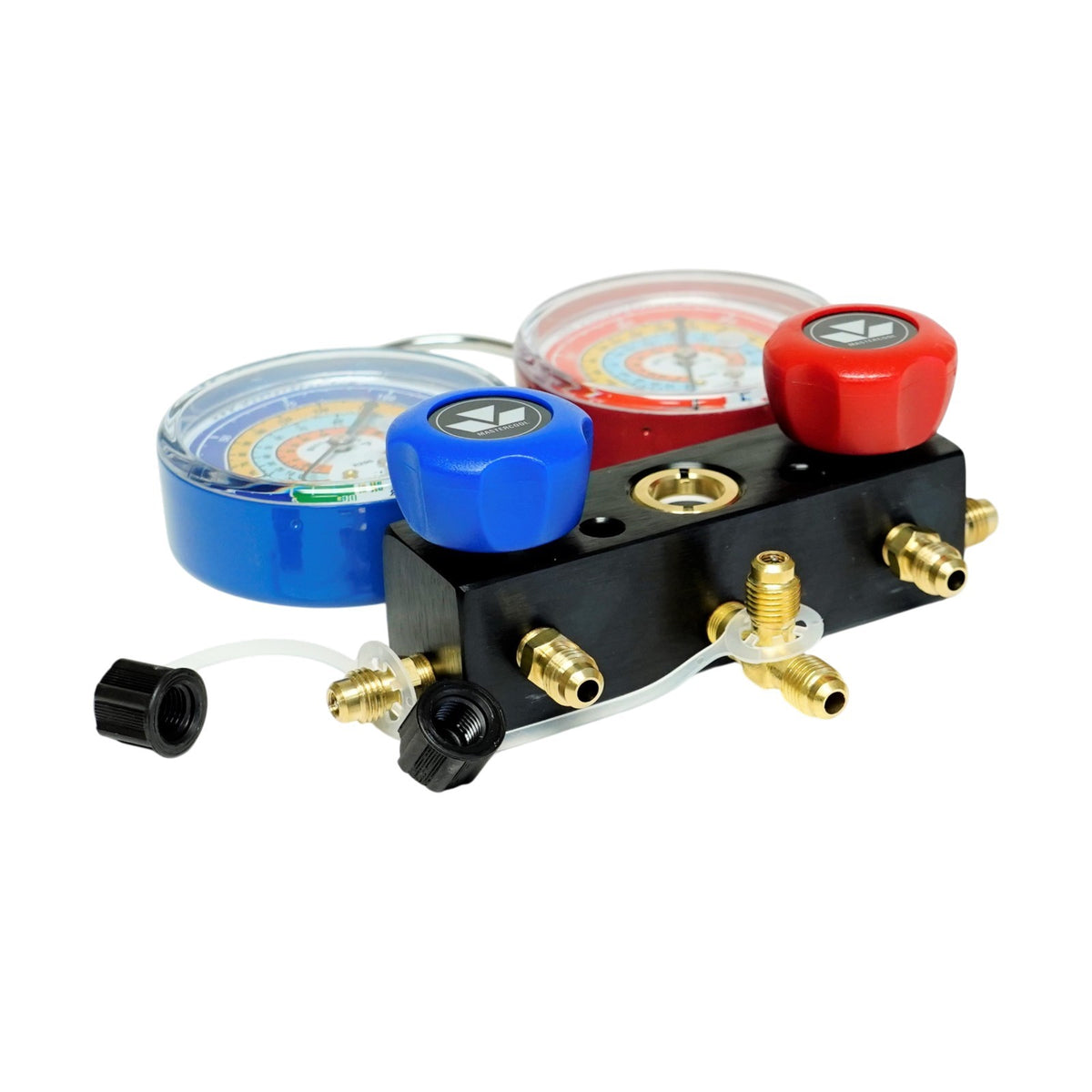 Aluminum Charging Manifold with 18" Hoses R600a R290 R134a HVAC Refrigeration