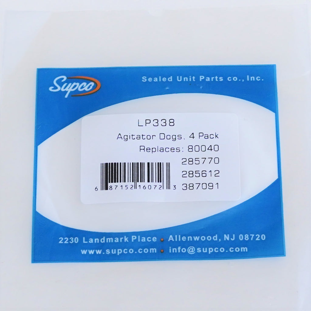 Supco 80040 Clothes Washing Machine Agitator Dogs for Whirlpool Kenmore