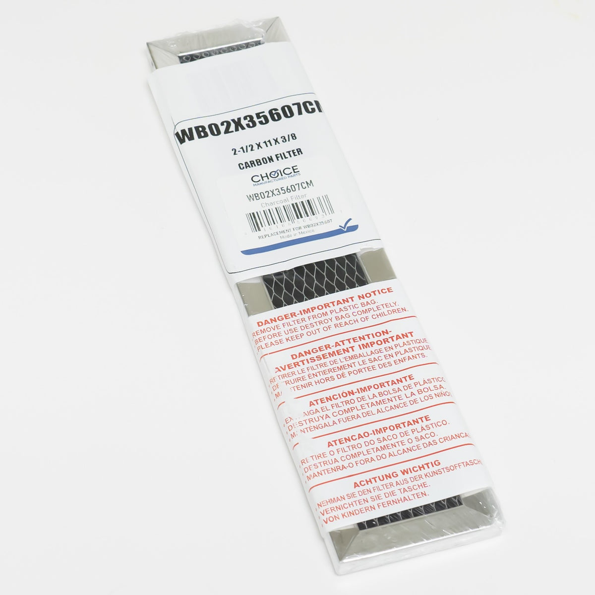 2 Pack WB02X35607 for GE JX81D Microwave Hood Charcoal Carbon Filter Choice Part