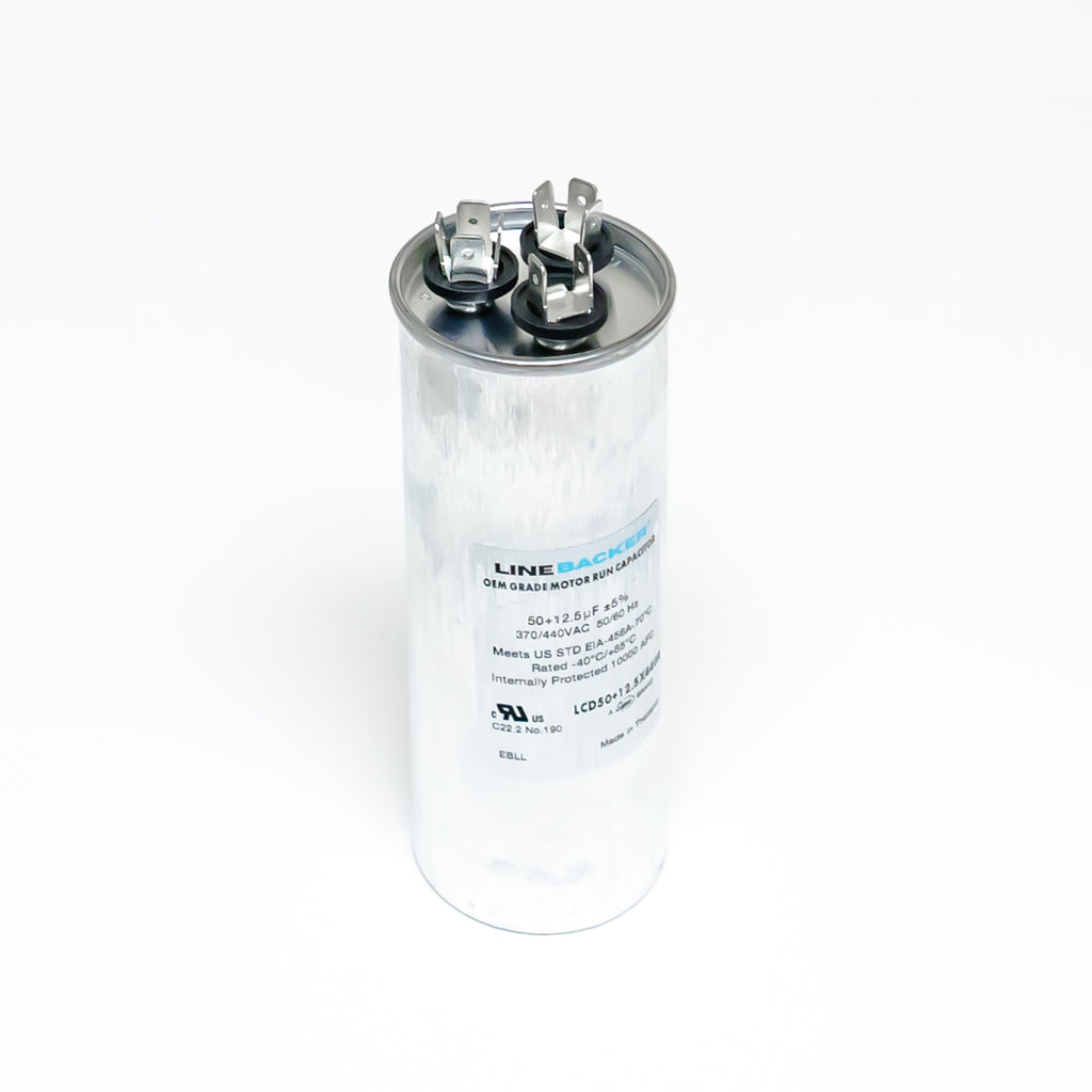 Supco Capacitor Round Dual Run 50 + 12.5 uf mfd 370/440 Volts for HVAC Motors
