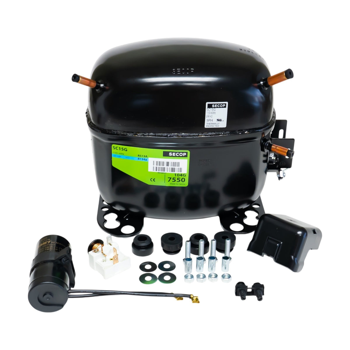 SC15G R134a Refrigeration Compressor 1/2 HP 5606 BTU HBP 115V for True 842509