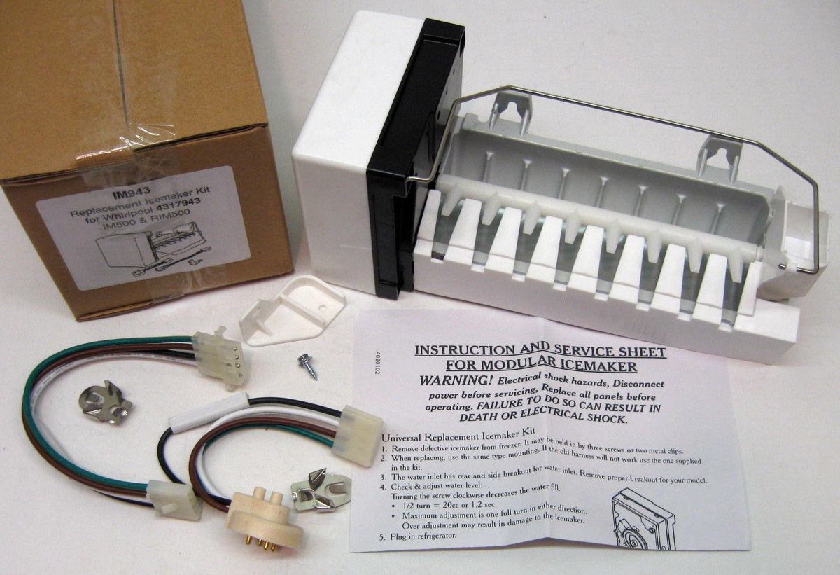 IM943 Refrigerator Icemaker for Whirlpool Kenmore Kitchenaid Roper 626633 626636