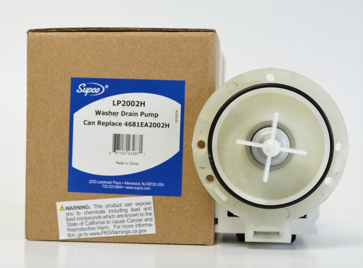 Supco LP2002H for LG 4681EA2002H Washer Washing Machine Dishwasher Pump