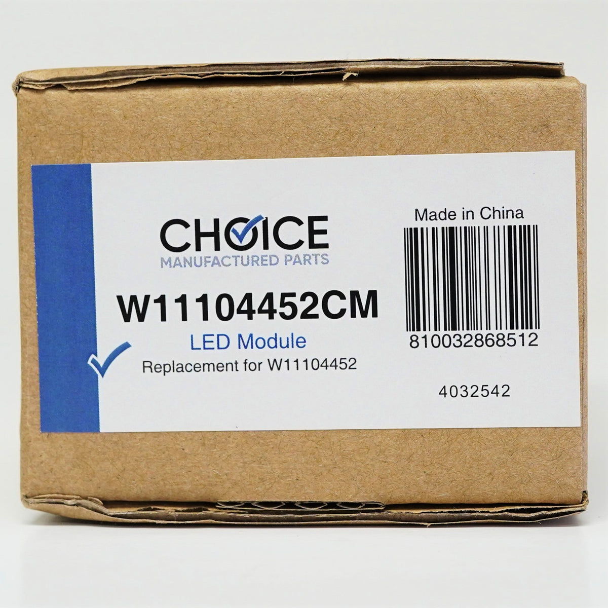 Choice Parts W11104452 for Whirlpool Refrigerator LED Light Module Assembly