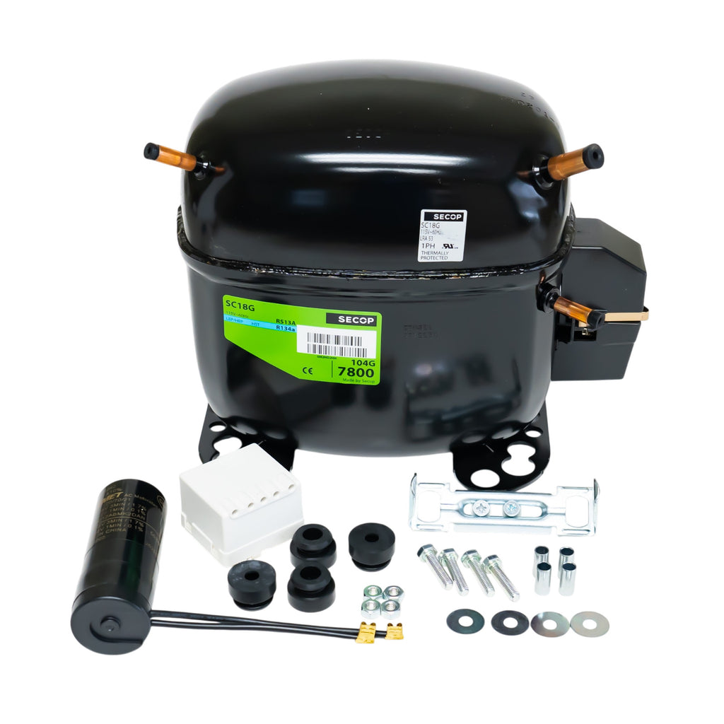 SC18G R134a Refrigeration Compressor 6291 BTU 115V 1/2+HP for True 938956 955148