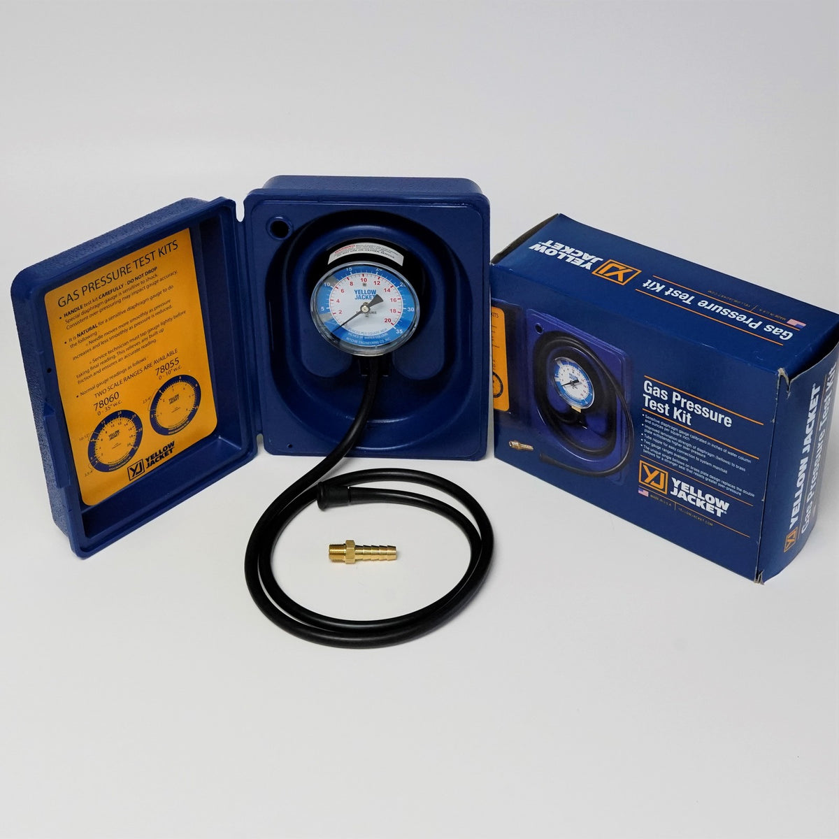 Yellow Jacket 78060 Gas Pressure Gauge Kit 0 to 35" Water Column Natural or LP