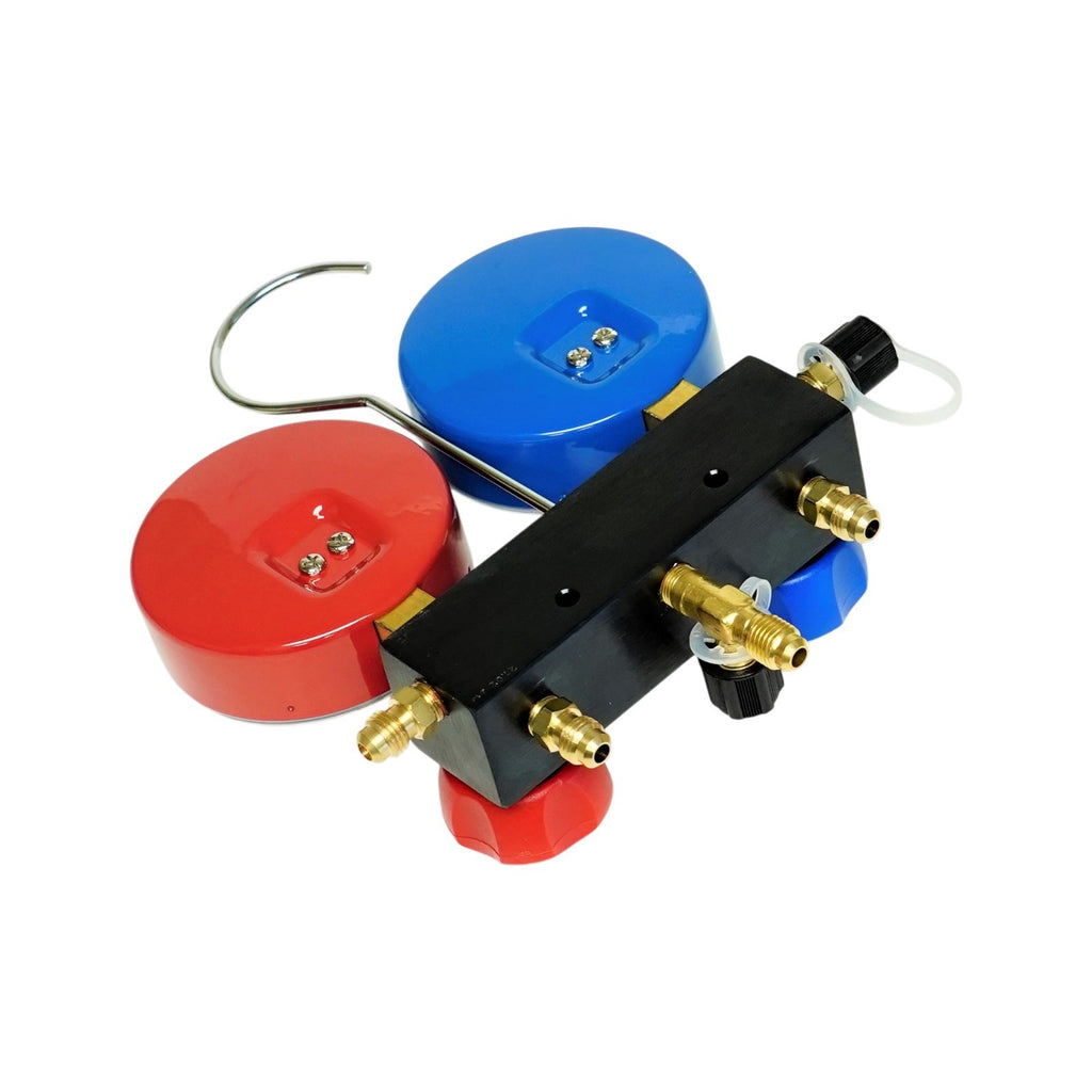 Aluminum Charging Manifold with 18" Hoses R600a R290 R134a HVAC Refrigeration