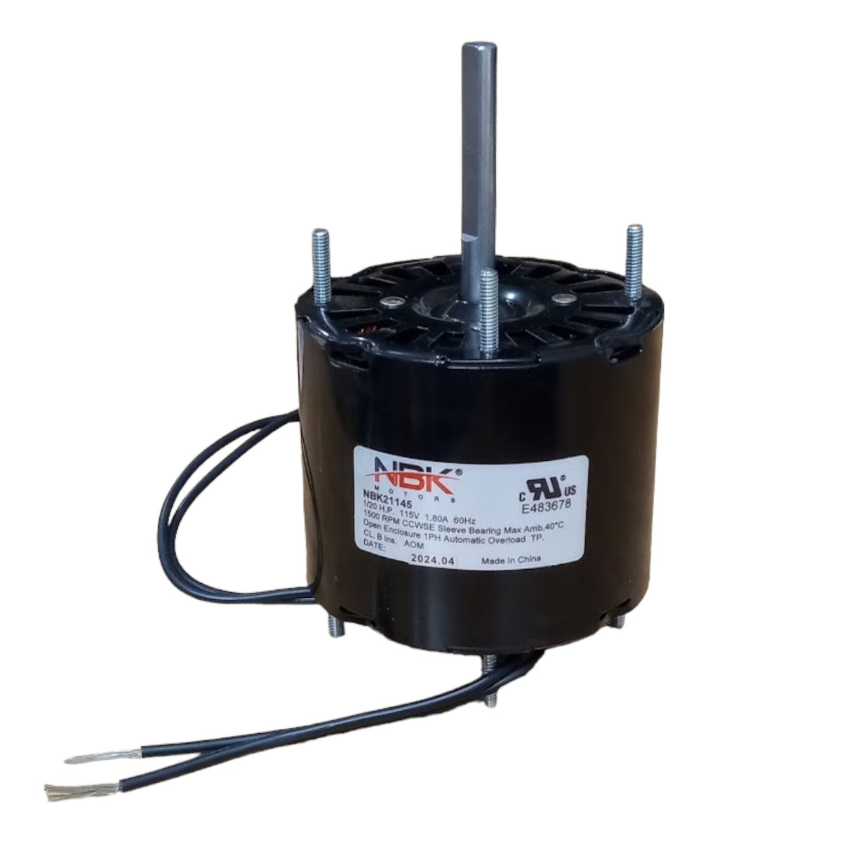 Fan Motor 3.3" Dia. 1/20 HP 1500 RPM 115 Volts CCW Rotation Replaces Fasco D133